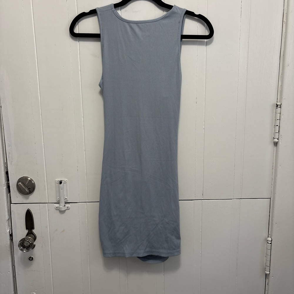 SHEIN Striped Light Blue Top